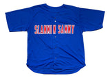 Sammy Sosa Chicago Signed Blue Slammin Sammy Baseball Jersey BAS