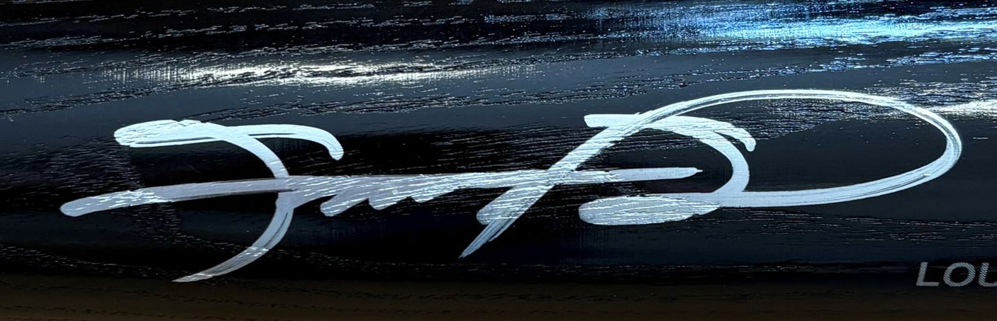 Sammy Sosa Chicago Cubs Signed Black Louisville Slugger Baseball Bat BAS