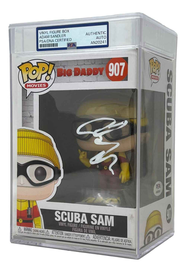 Adam Sandler Signed Big Daddy Scuba Sam Funko Pop #907 PSA Encapsulated