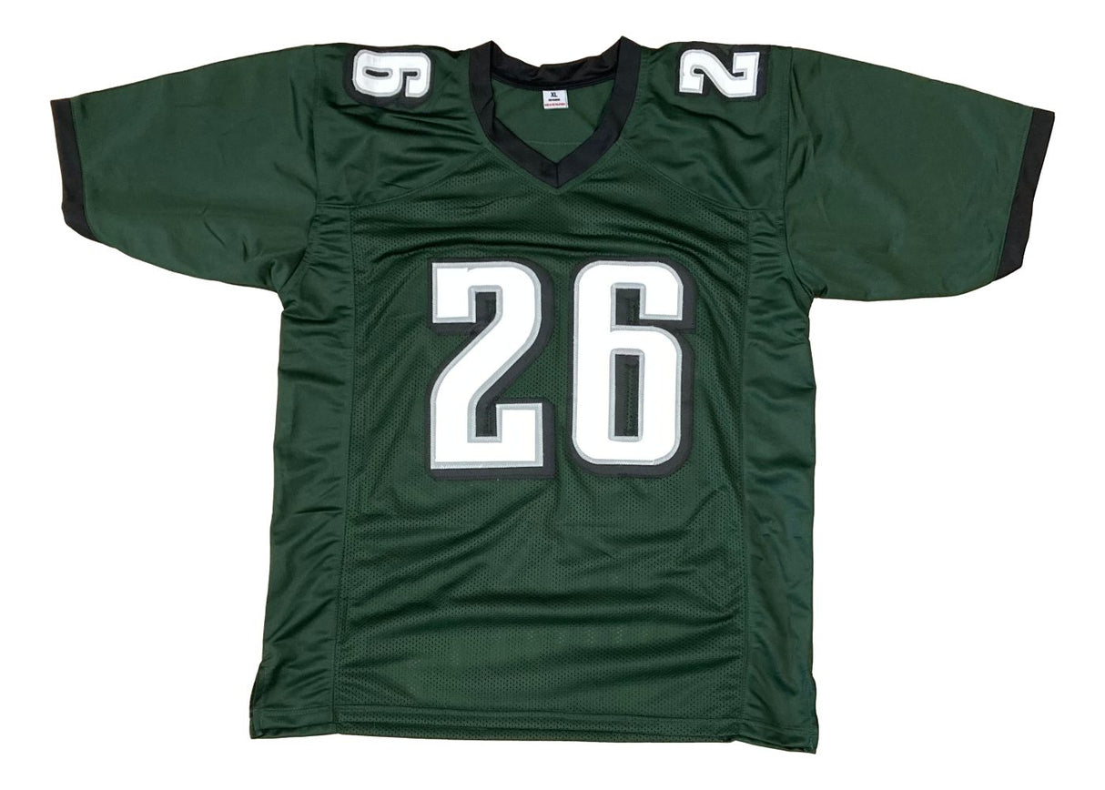 Saquon Barkley Philadelphia Signed Green Football Jersey PSA/DNA ITP