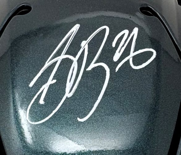Saquon Barkley Signed Philadelphia Eagles Mid-Size MIDI SpeedFlex Helmet PSA/DNA