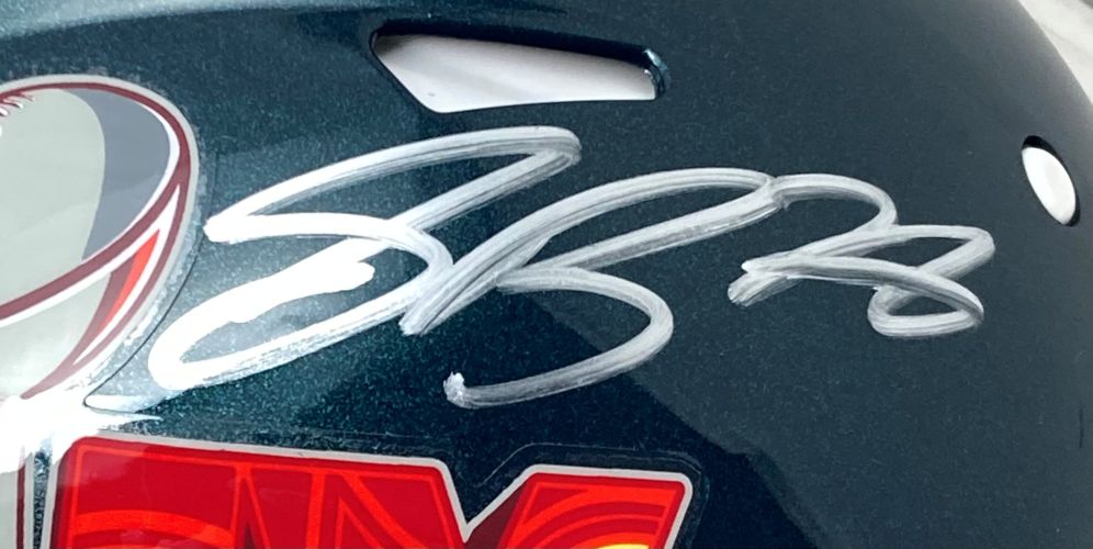 Saquon Barkley Signed Eagles Super Bowl 59 LIX FS Authentic Speed Helmet PSA/DNA