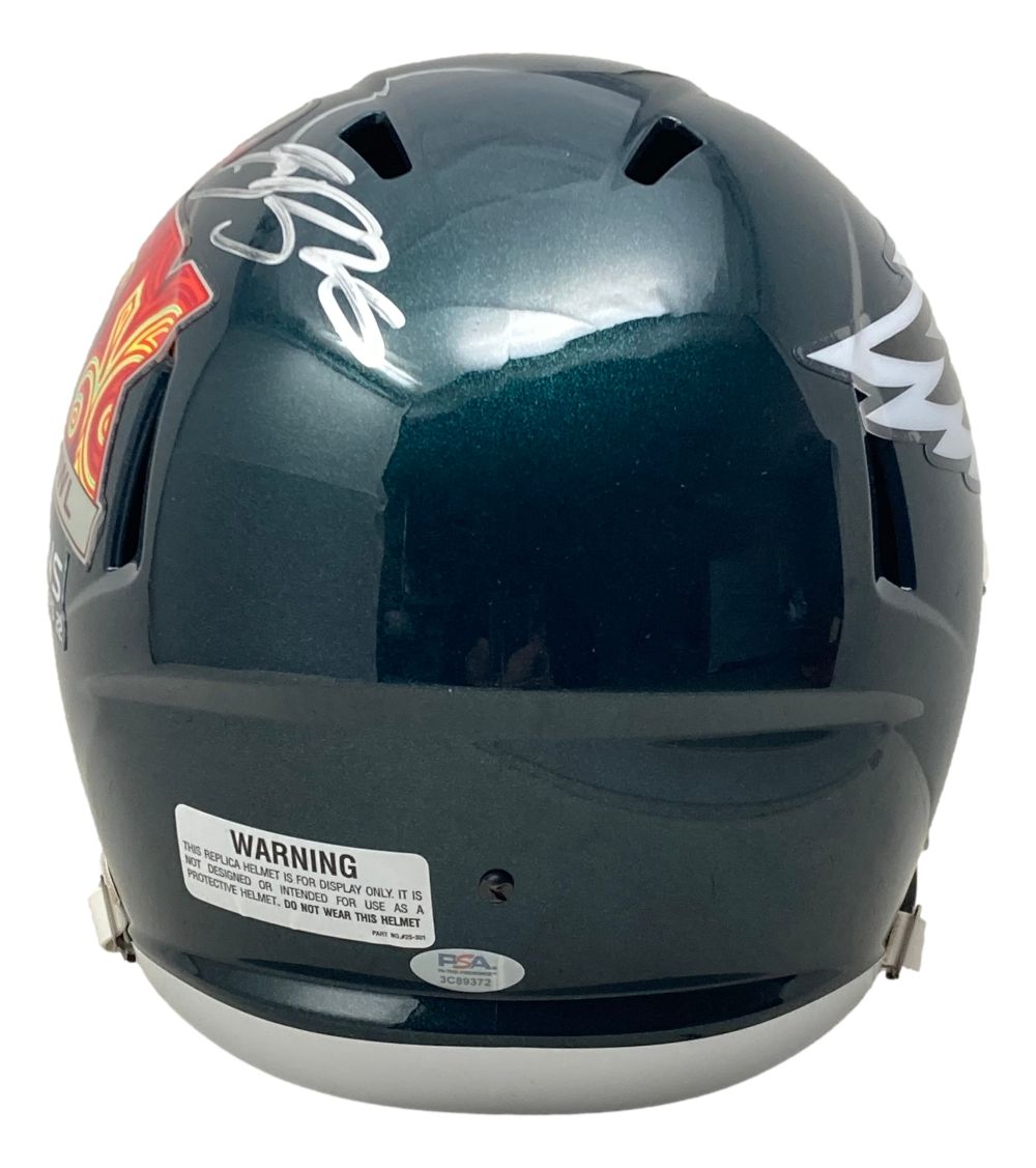 Saquon Barkley Signed Eagles Super Bowl 59 LIX FS Replica Speed Helmet PSA/DNA