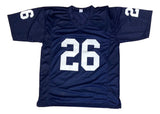 Saquon Barkley Penn State Signed Navy Blue Football Jersey PSA/DNA