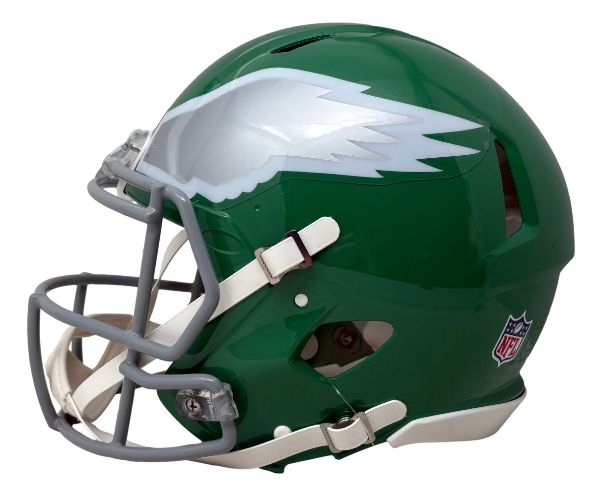 Saquon Barkley Signed Eagles FS Kelly Green Authentic Speed Helmet PSA/DNA