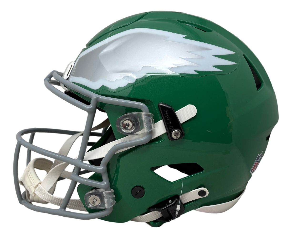 Saquon Barkley Signed Eagles FS Kelly Green Authentic SpeedFlex Helmet PSA/DNA