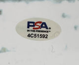 A white oval PSA sticker with red and blue logo, "IN-THE-PRESENCE™" text, and serial number 4C51592 appears on the Sports Integrity Saquon Barkley Signed 16x20 Eagles Snow Game vs Rams Photo (PSA/DNA ITP).