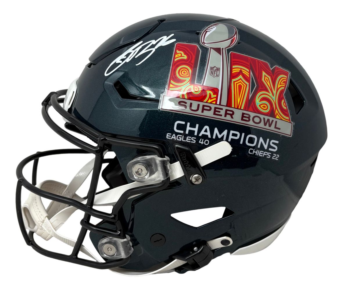 Saquon Barkley Signed Eagles Full Size SB LIX Authentic SpeedFlex Helmet PSA/DNA