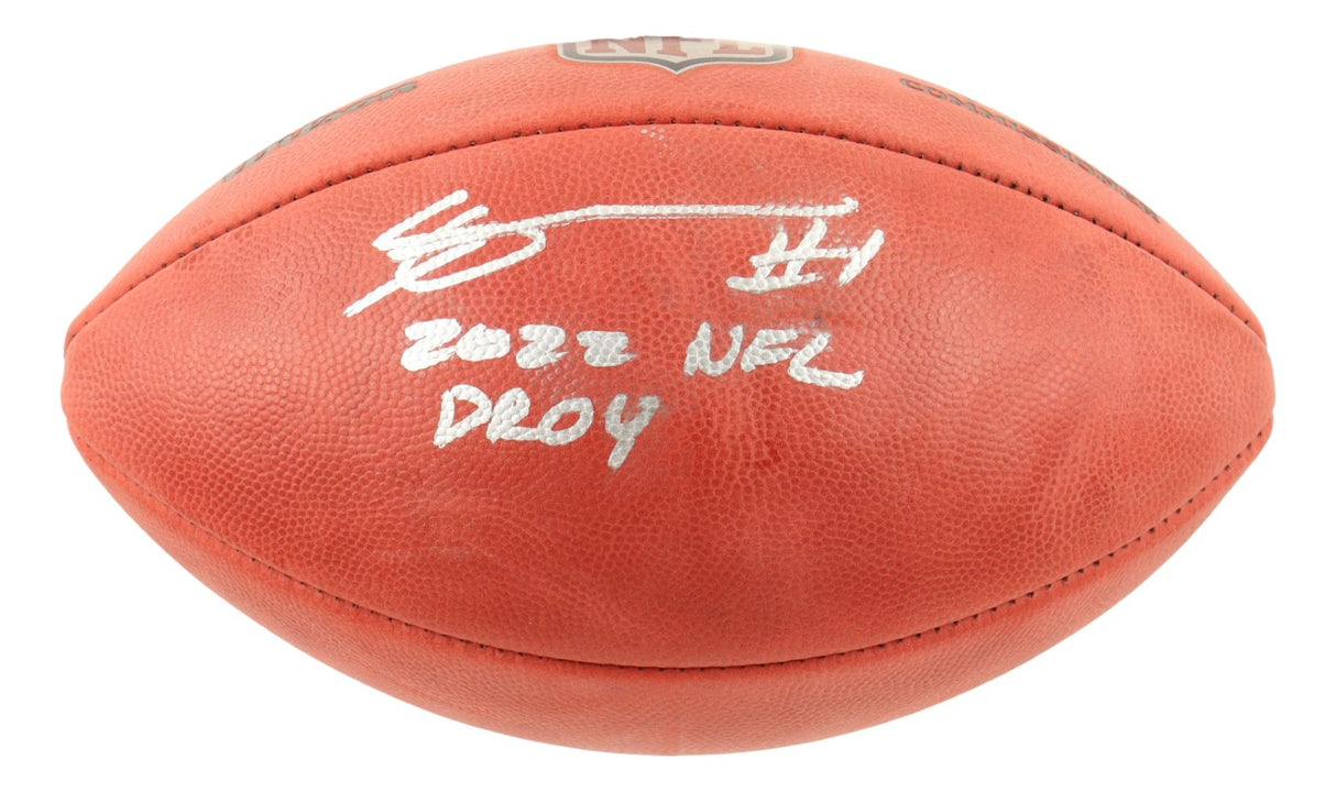 Ahmad Sauce Gardner Colts Signed Wilson NFL Duke Football 2022 NFL DROY Fanatics