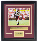 Sean Taylor Framed Washington Football Team 8x10 Photo w/ Laser Signature
