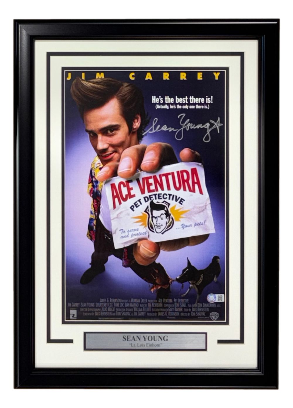 Sean Young Signed Framed 11x17 Ace Ventura Pet Detective Photo Schwartz Hologram