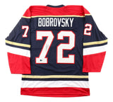 Sergei Bobrovsky Florida Signed Navy Blue Hockey Jersey BAS