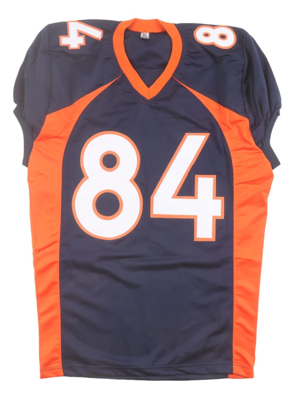 Shannon Sharpe Denver Signed Navy Pro-Cut Football Jersey BAS