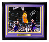 Shaquille O'Neal Signed Framed 16x20 Lakers Dunk vs Raptors Photo BAS