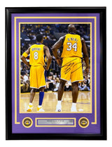 Shaquille O'Neal Signed Framed 16x20 Los Angeles Lakers Photo JSA Hologram
