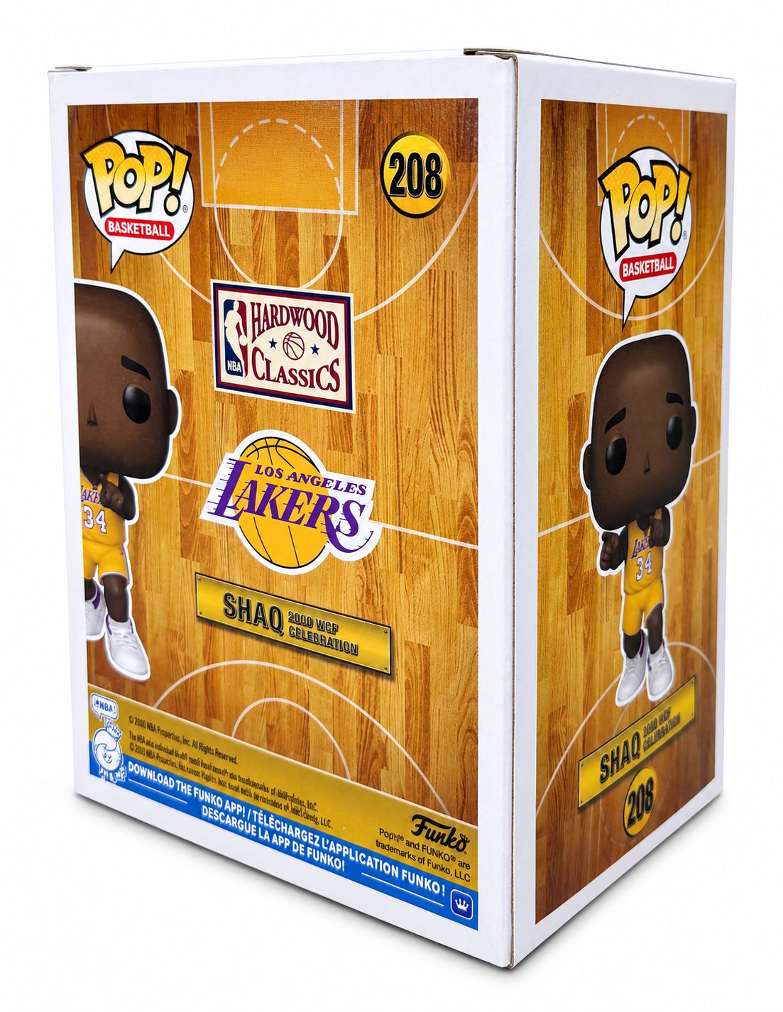 Shaquille O'Neal Signed Los Angeles Lakers Funko Pop #208 Schwartz Hologram
