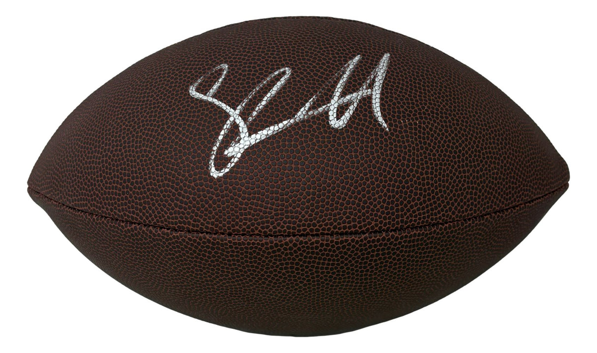 Shawn Merriman Los Angeles Chargers Signed Wilson Super Grip Football BAS
