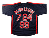 Sheen Bernsen Berenger Signed Navy Blue Major League Baseball Jersey JSA QR