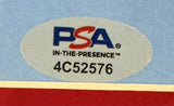 Sports Integrity's Charlie Sheen Signed Framed 16x20 Major League Photo features a PSA/DNA hologram sticker with "PSA" in blue/red, "IN-THE-PRESENCE™" below, and serial number 4C52576 on a light gray background.