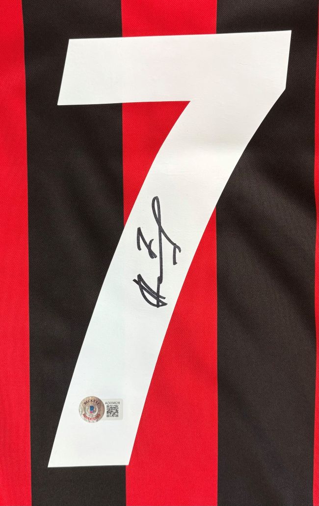 Andriy Shevchenko Signed AC Milan Adidas Soccer Jersey BAS
