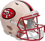 Unsigned San Francisco 49ers Cream Retro Speed Authentic Full Size Helmet Stock #268300