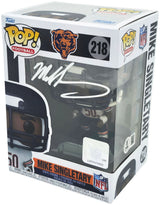 Mike Singletary Signed In White Chicago Bears Funko Pop #218 BAS