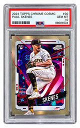 2024 Topps Chrome Cosmic #30 Paul Skenes Pirates Rookie Card PSA Gem MT 10