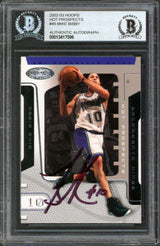Kings Mike Bibby Authentic Signed 2002 Hoops Hot Prospects #45 Card BAS Slabbed