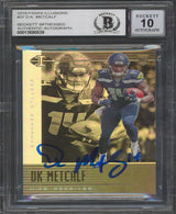 Seahawks D.K. Metcalf Signed 2019 Panini Illusions #37 RC Auto 10! BAS Slabbed