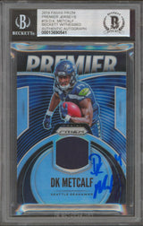 Seahawks D.K. Metcalf Signed 2019 Panini Premier Jerseys 19 RC Auto 10! BAS Slab