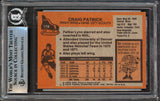 Capitals Craig Patrick Authentic Signed 1975 Topps #178 Card BAS Slabbed