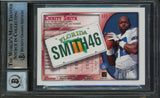 Cowboys Emmitt Smith Signed 1998 Bowman Chrome IS #105 Card Auto 10! BAS Slabbed