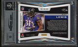 Ray Lewis Signed 2019 Panini Obsidian Galaxy Gear Mat #28 Card Auto 10! BAS Slab