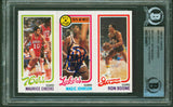Lakers Magic Johnson Authentic Signed 1980 Topps #66 Card BAS Slabbed