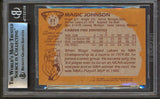 Lakers Magic Johnson "HOF 02" Authentic Signed 1981 Topps #21 Card BAS Slabbed 1