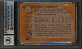 Lakers Magic Johnson Signed 1981 Topps #21 Card Auto 10! BAS Slabbed #13630871