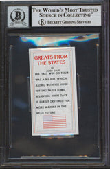 John Daly Signed 1994 Greats From The States #1 Card Auto 10! BAS Slabbed