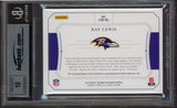 Ray Lewis Signed 2018 National Treasures CM #2 27/99 Card Auto 10! BAS Slabbed