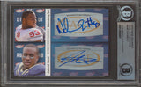 Lions Ndamukong Suh & Jahvid Best Signed 2010 Sage Squared Dual #A46 RC BAS Slab