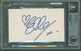 Elle Macpherson Friends Authentic Signed 3x5 Index Card Autographed BAS Slabbed