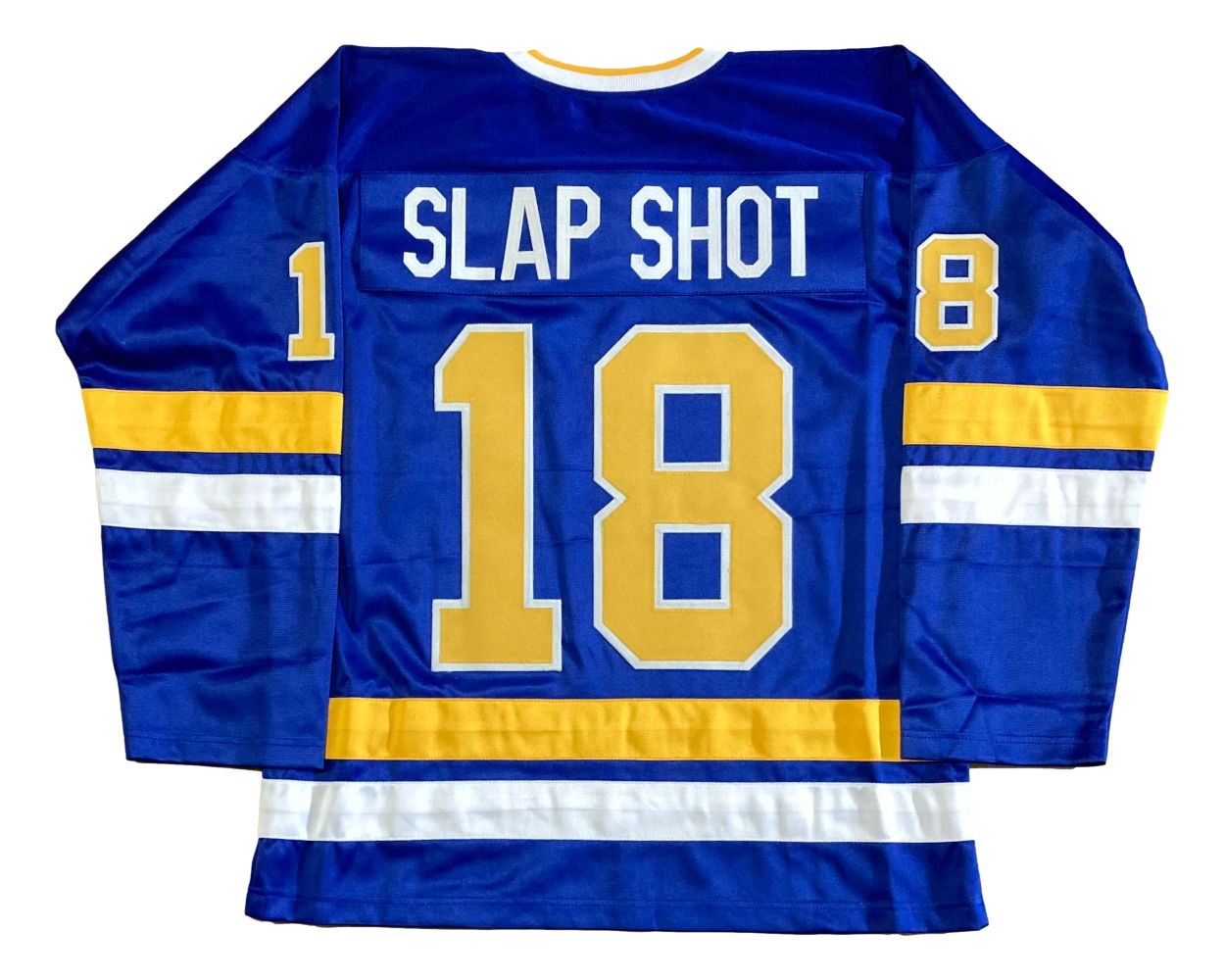 Slap Shot Jeff Hanson Blue Hockey Jersey