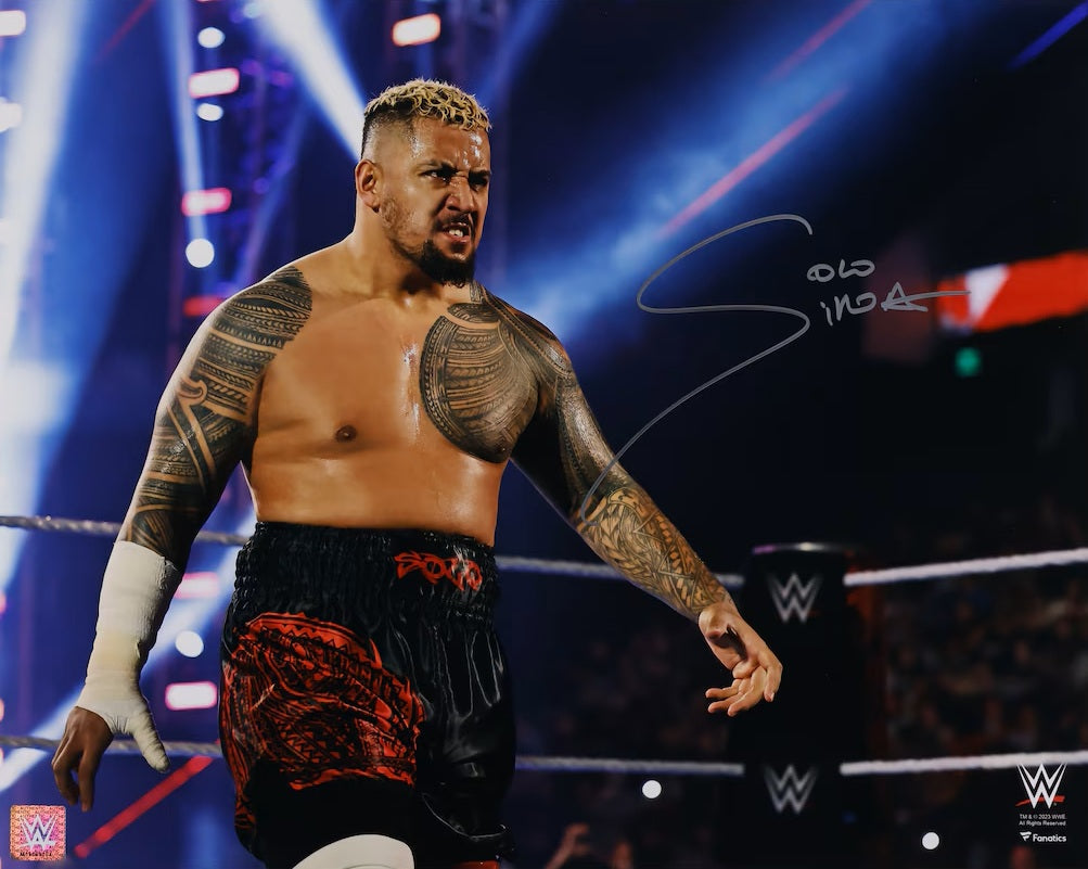 Solo Sikoa Signed 16x20 WWE Photo Fanatics