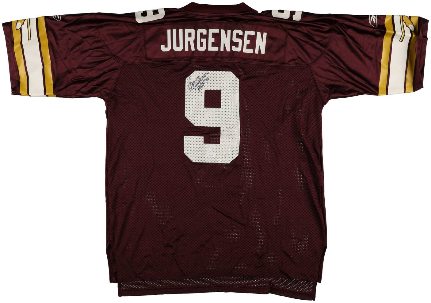 Sonny Jurgensen Signed Washington Redskins Reebok Replica Jersey HOF 83 JSA
