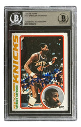 Spencer Haywood Signed 1978/79 Topps #107 New York Knicks Trading Card BAS