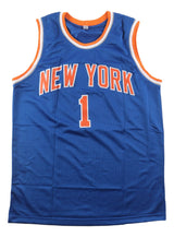 Spike Lee New York Signed Blue Basketball Jersey BAS
