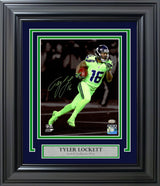 Tyler Lockett Autographed Framed 8x10 Photo Seattle Seahawks MCS Holo Stock #220491