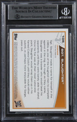 Sgt. Slaughter Authentic Signed 2013 Topps WWE #105 Card Autographed BAS Slabbed
