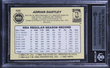 Jazz Adrian Dantley "6x All Star, HOF 2008" Signed 1984 Star #228 Card BAS Slab
