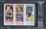 Jazz Adrian Dantley "HOF 2008" Signed 1980 Topps #34 Card Auto 10! BAS Slabbed 1