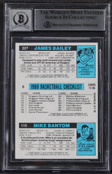 Jazz Adrian Dantley "HOF 2008" Signed 1980 Topps #34 Card Auto 10! BAS Slabbed 2
